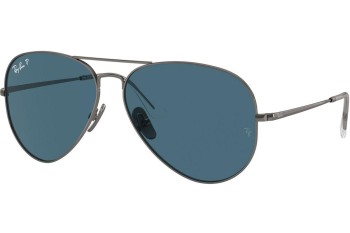 Sončna očala Ray-Ban RB8089 165/S2 Polarized Pilotska Srebrna