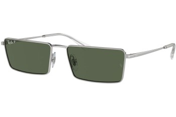 Sončna očala Ray-Ban RB3741 003/9A Polarized Pravokotna Srebrna