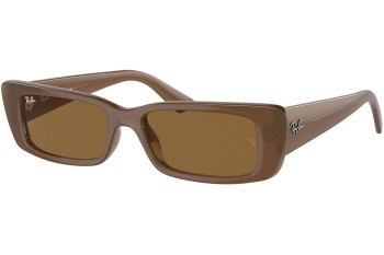 Sončna očala Ray-Ban RB4425 677973 Pravokotna Rjava