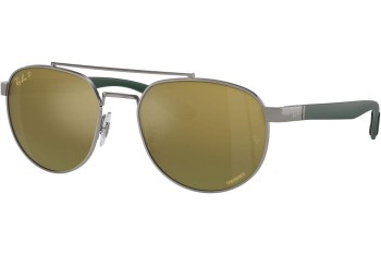 Sončna očala Ray-Ban RB3736CH 92696O Polarized Pravokotna Siva