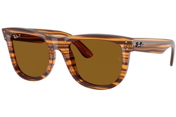 Sončna očala Ray-Ban Wayfarer Reverse RBR0502S 679183 Polarized Kvadratna Havana