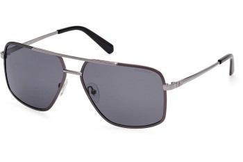 Sončna očala Guess GU00167 09D Polarized Pilotska Srebrna