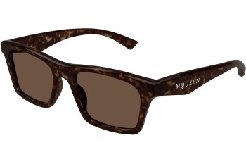 Sončna očala Alexander McQueen AM0472S 002 Kvadratna Havana