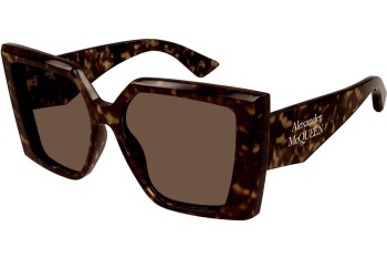 Sončna očala Alexander McQueen AM0467S 002 Kvadratna Havana