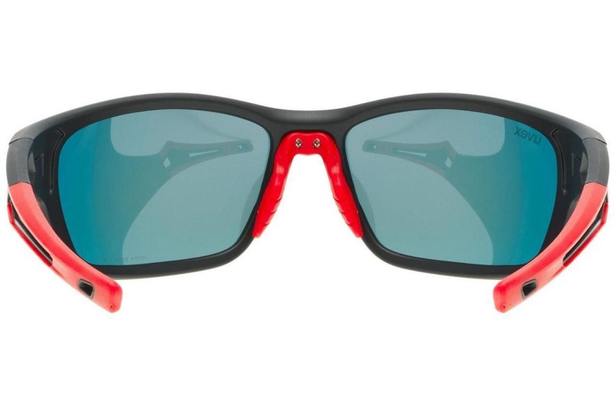 Sončna očala uvex sportstyle 232 P Black Mat / Red S3 Polarized Pravokotna Črna