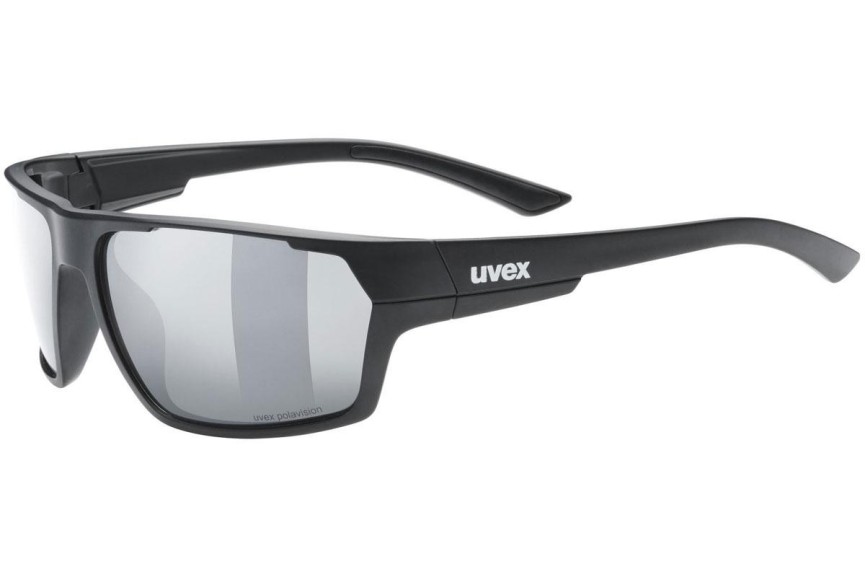 Sončna očala uvex sportstyle 233 P Black Mat S3 Polarized Pravokotna Črna