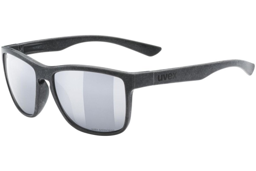 Sončna očala uvex lgl ocean 2 P Black Mat S3 Polarized Kvadratna Črna