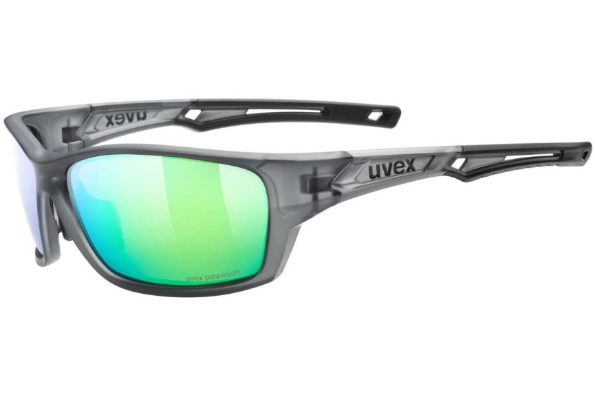 Sončna očala uvex sportstyle 232 P Smoke Mat S3 Polarized Pravokotna Siva