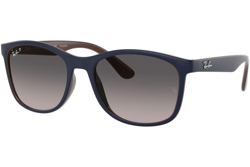 Sončna očala Ray-Ban RB4374 6601M3 Polarized Kvadratna Modra