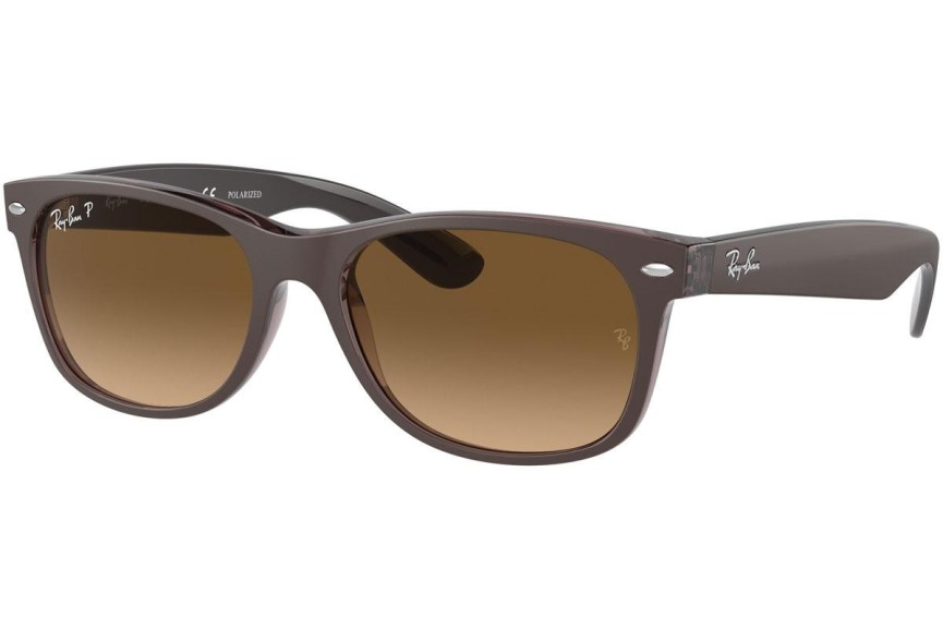 Sončna očala Ray-Ban New Wayfarer RB2132 6608M2 Polarized Kvadratna Rjava