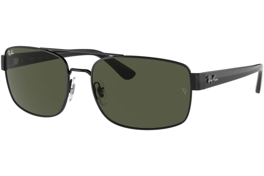 Sončna očala Ray-Ban RB3687 002/31 Pravokotna Črna