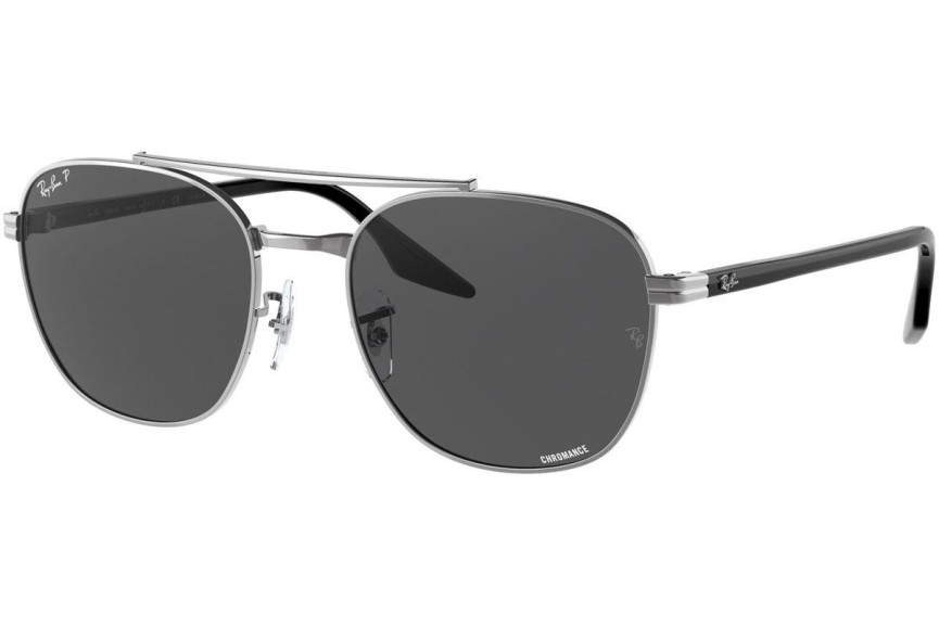 Sončna očala Ray-Ban Chromance Collection RB3688 004/K8 Polarized Kvadratna Srebrna