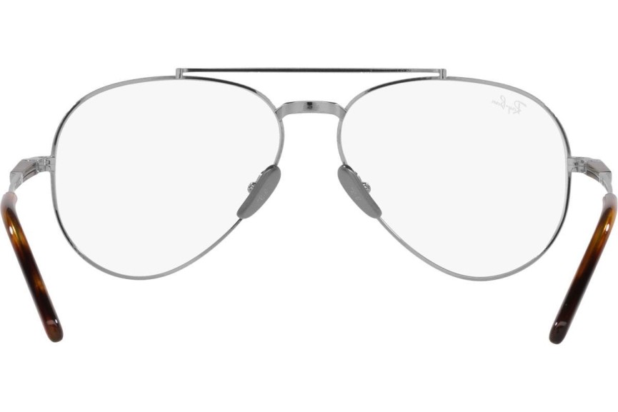 Očala Ray-Ban Aviator Titanium Titanium Collection RX8225V 1224 Pilotska Srebrna