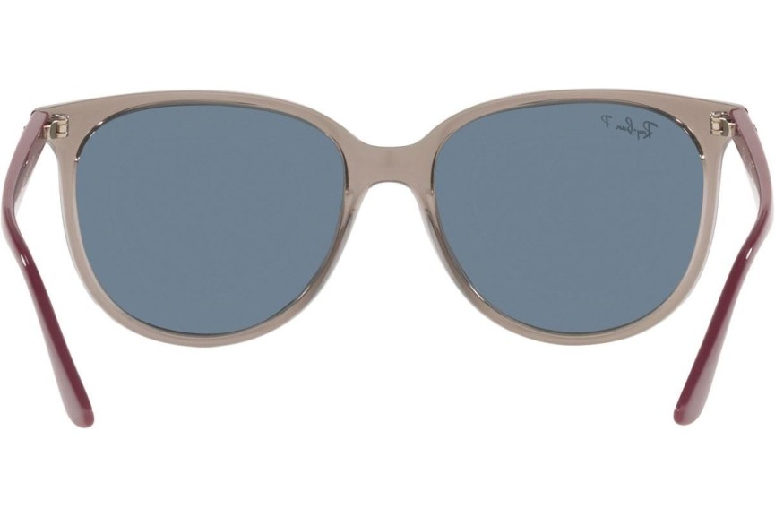 Sončna očala Ray-Ban RB4378 65722V Polarized Kvadratna Siva