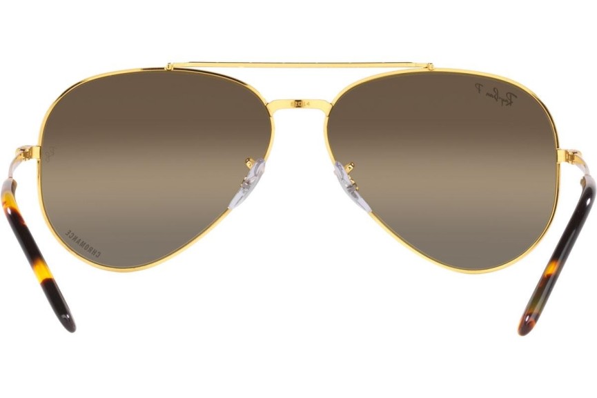 Sončna očala Ray-Ban New Aviator Chromance Collection RB3625 9196G5 Polarized Pilotska Zlata