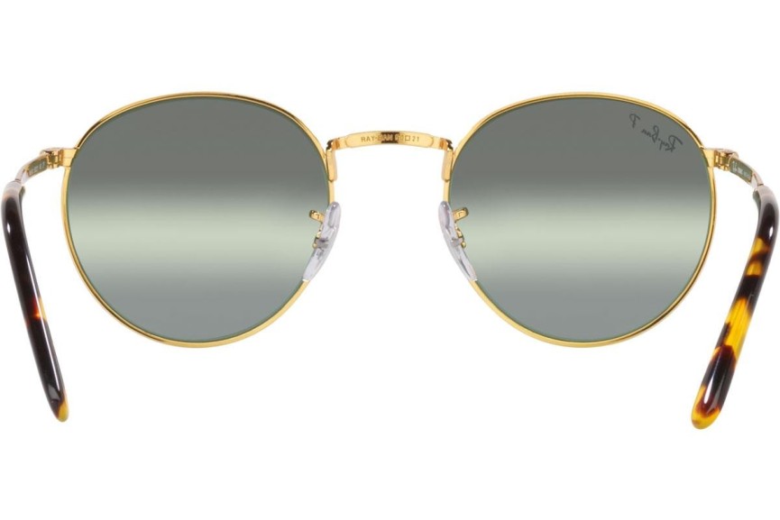 Sončna očala Ray-Ban New Round Chromance Collection RB3637 9196G4 Polarized Okrogla Zlata