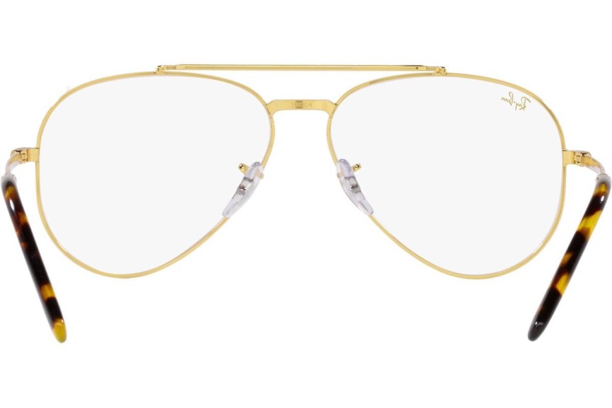 Očala Ray-Ban New Aviator RX3625V 3086 Pilotska Zlata