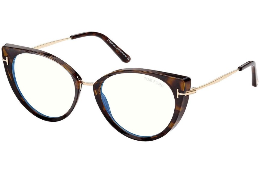 Očala Tom Ford FT5815-B 052 Cat Eye Havana