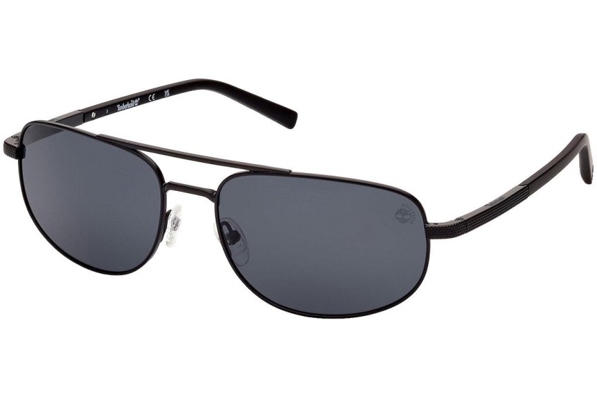 Sončna očala Timberland TB9285 02D Polarized Pravokotna Črna