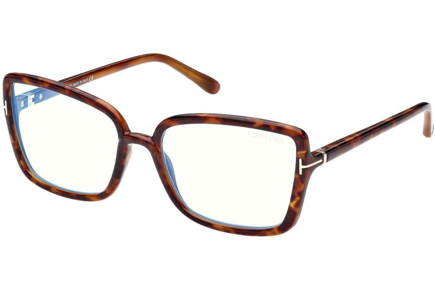 Očala Tom Ford FT5813-B 055 Cat Eye Havana