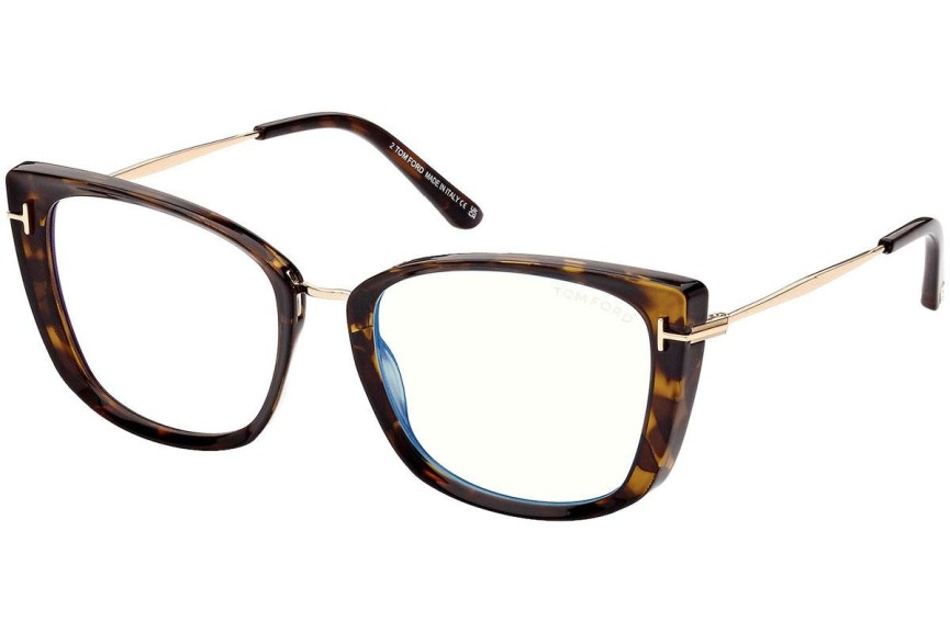 Očala Tom Ford FT5816-B 052 Cat Eye Havana