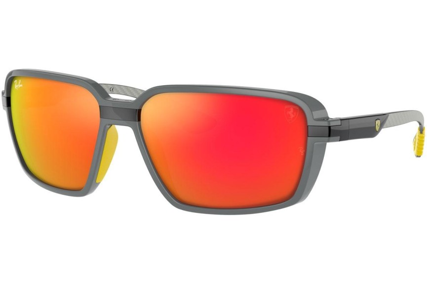 Sončna očala Ray-Ban Scuderia Ferrari Collection RB8360M F6726Q Pravokotna Siva