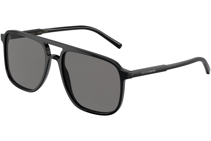 Sončna očala Dolce & Gabbana DG4423 501/81 Polarized Pilotska Črna