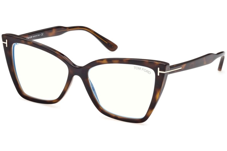 Očala Tom Ford FT5844-B 052 Cat Eye Havana