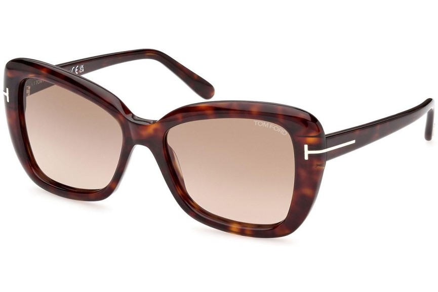 Sončna očala Tom Ford FT1008 52F Cat Eye Havana