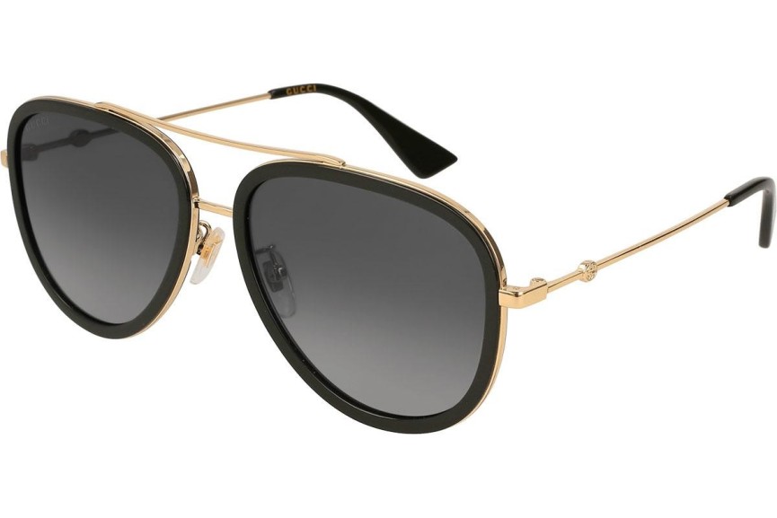 Sončna očala Gucci GG0062S 011 Polarized Pilotska Črna