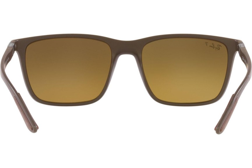 Sončna očala Ray-Ban Chromance Collection RB4385 6124A3 Polarized Kvadratna Rjava