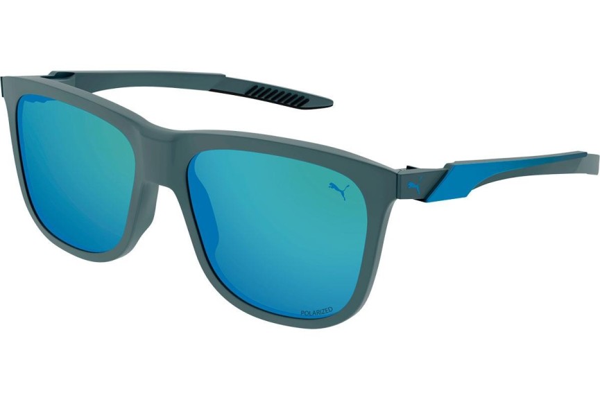 Sončna očala Puma PU0360S 003 Polarized Kvadratna Modra