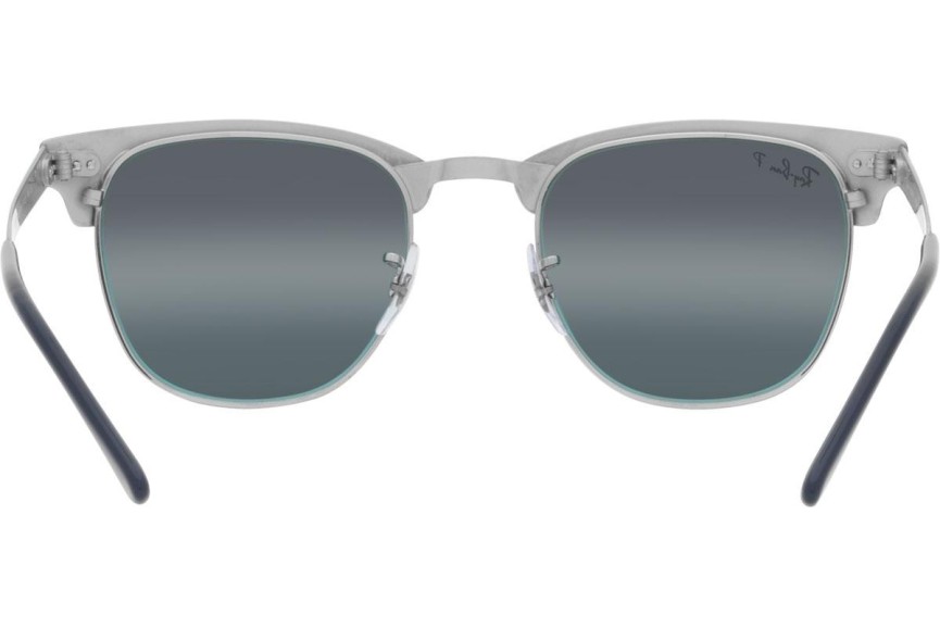 Sončna očala Ray-Ban Clubmaster Metal Chromance Collection RB3716 9254G6 Polarized Zgornji okvir Srebrna