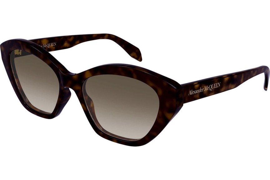 Sončna očala Alexander McQueen AM0355S 002 Cat Eye Havana