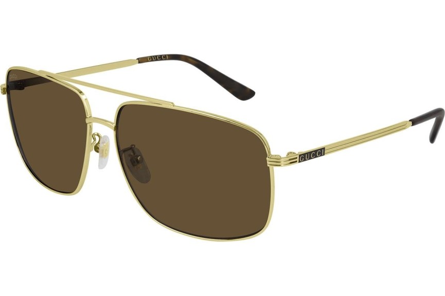 Sončna očala Gucci GG0836SK 002 Polarized Pilotska Zlata