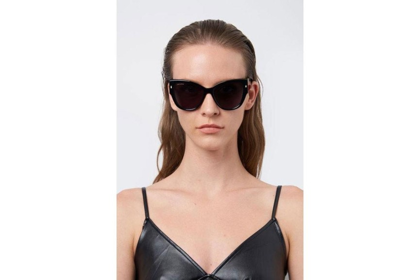 Sončna očala Dsquared2 D20016/S 2M2/IR Cat Eye Črna