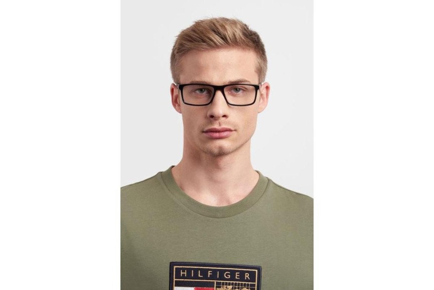 Očala Tommy Hilfiger TH1909 807 Pravokotna Črna