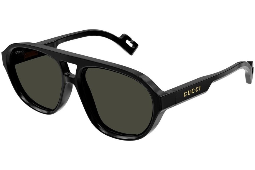 Sončna očala Gucci GG1239S 004 Pilotska Črna