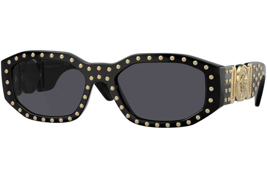 Sončna očala Versace Studded Medusa Biggie VE4361 539787 Ovalna Črna