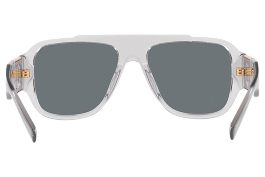 Sončna očala Versace Macy'S Aviator VE4436U 530580 Flat Top Siva