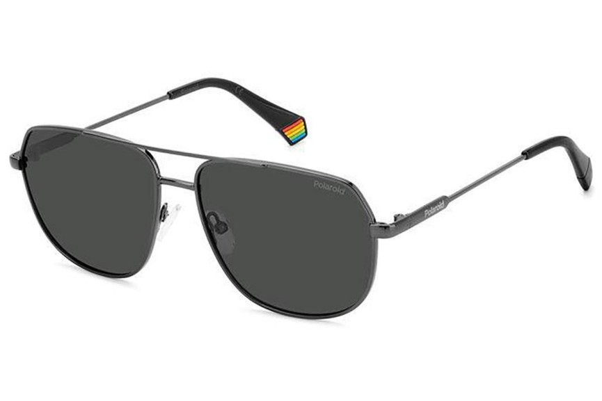 Sončna očala Polaroid PLD6195/S/X KJ1/M9 Polarized Pilotska Srebrna