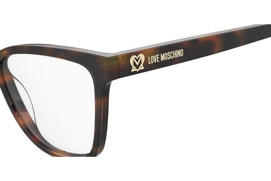 Očala Love Moschino MOL615 05L Cat Eye Havana