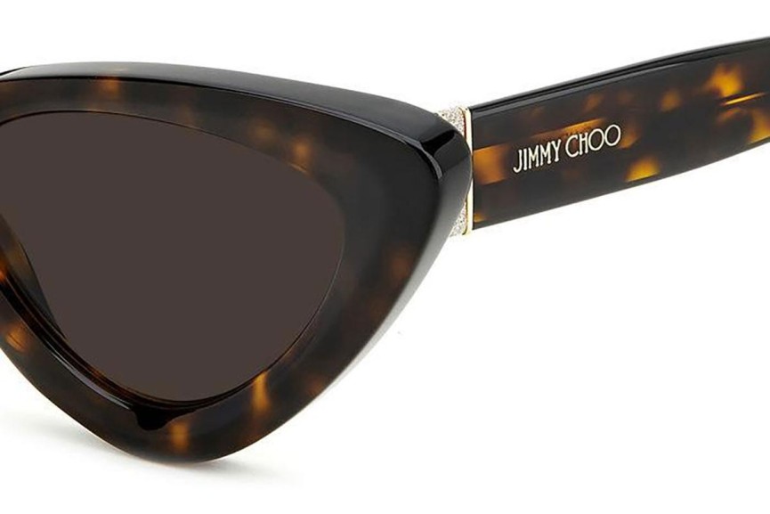 Sončna očala Jimmy Choo ADDY/S 086/70 Cat Eye Havana