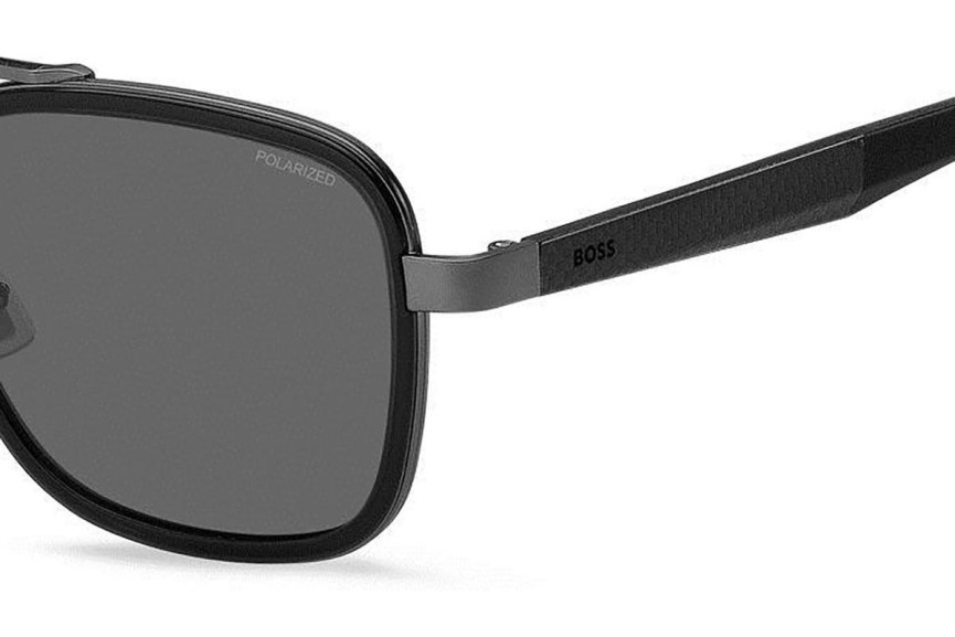 Sončna očala BOSS BOSS1486/S PTA/M9 Polarized Pilotska Črna