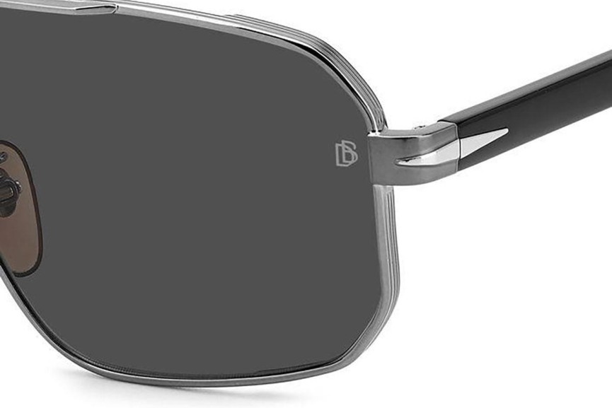 Sončna očala David Beckham DB7102/S 85K/M9 Polarized Pilotska Srebrna