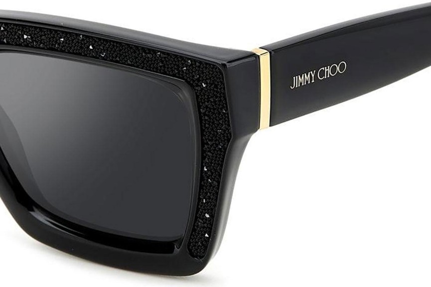 Sončna očala Jimmy Choo MEGS/S 807/T4 Pravokotna Črna