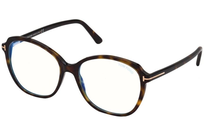 Očala Tom Ford FT5708-B 052 Okrogla Havana