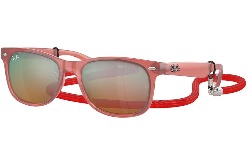 Sončna očala Ray-Ban Junior New Wayfarer Junior RJ9052S 7145A8 Kvadratna Roza