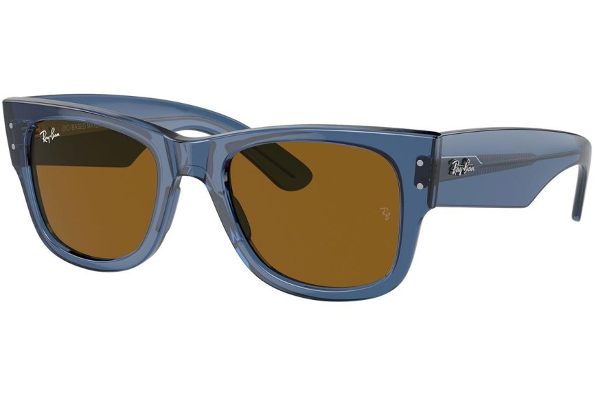 Sončna očala Ray-Ban Mega Wayfarer RB0840S 668073 Kvadratna Modra