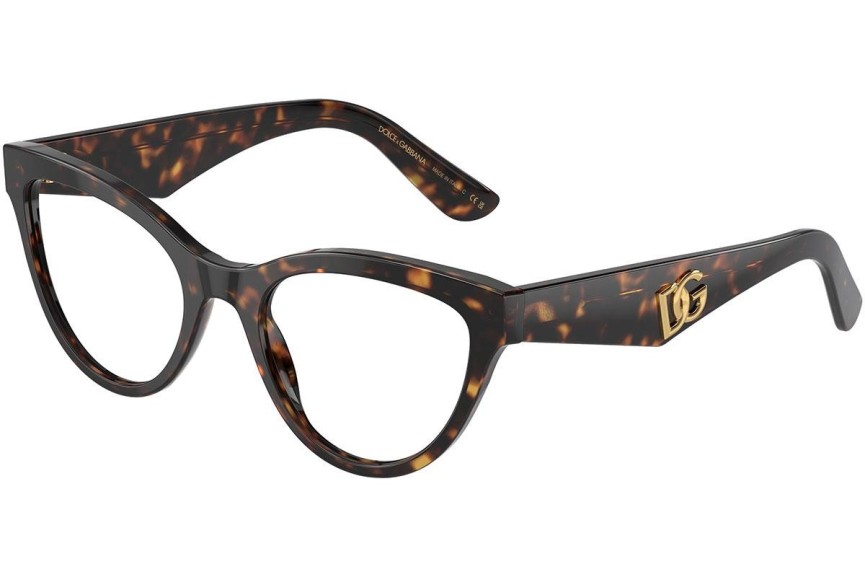 Očala Dolce & Gabbana DG3372 502 Cat Eye Havana